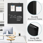 Magnetic Chalk Board, 24“x18” Black Chalkboard Double-Sided Dry Erase Board - Image 4