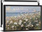Nature Landscape Wall Art Coastal Wildflower Poster 16X24 inch Black Framed by rumlud