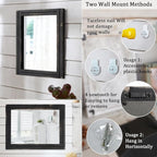 AAZZKANG Wall Mounted Mirror Small Rectangular Retro Mirrors - Image 3