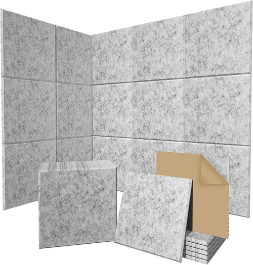 15 Pack Self-Adhesive Sound Proof Foam Panels by Temgcuam
