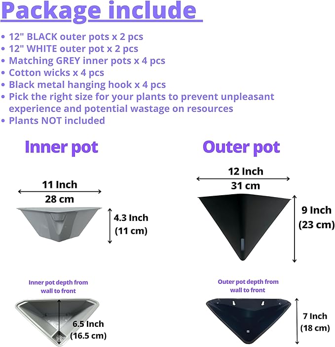LaLaGreen Wall Planters for Indoor Plants - Image 2