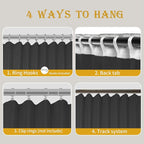Room Divider Curtains for Ceiling Track Rod, Noise Reduction Privacy Panel for - Image 3