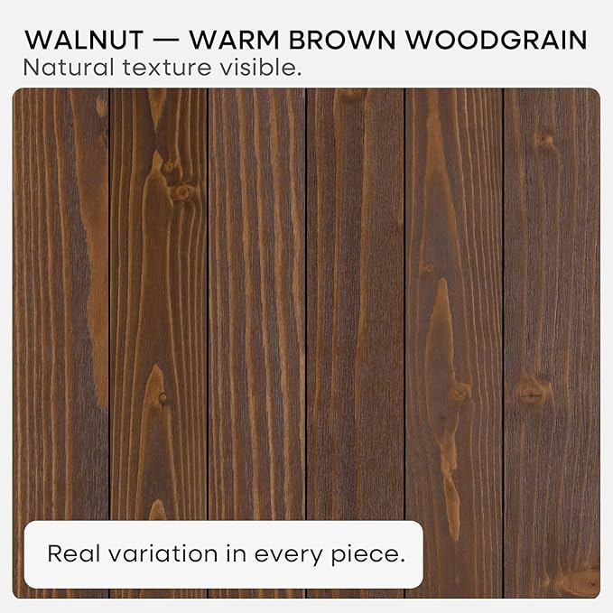 Homeforia Classic Walnut 12 inch Floating Shelf, High End Solid Real Wood Small - Image 6