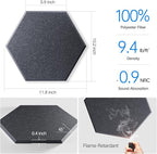 22 Pack Self-Adhesive Acoustic Panels 12" X 10" X 0.4" - Image 3