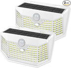 HMCITY 120 LED Solar Lights Outdoor by LightingUpYourLife