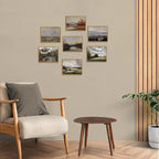 OIQArtOIQ Vintage Landscape Canvas Wall Art Framed Natural Scenery Painting - Image 5