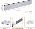 5 Pack Felt Pin Board Bar Strips Bulletin Board - Image 2