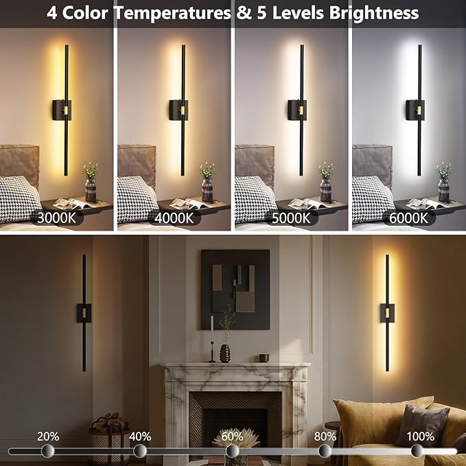 Rechargeable Wall Sconce Set of 2: 10000mAh Battery Operated Wall Sconce - Image 8