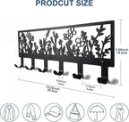 Floral Wall Mounted Coat Rack - Image 2