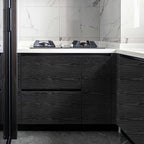 Peel and Stick Wallpaper Black Wood Wall Paper - Image 5