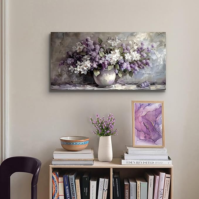 SERIMINO Still Life Large Wall Art, Vintage Vase Flowers Pictures Wall Decor - Image 5