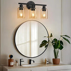 Zarbitta 3-Light Bathroom Light Fixtures, Bathroom Wall Lamp - Image 7