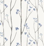 Timeet Purple Peel and Stick Wallpaper Removable Self-Adhesive Floral Wall by Timeet