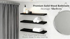 ROGMARS Black Wooden Floating Shelves - Image 7