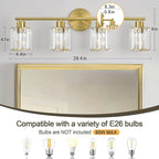 Crystal Bathroom Light Fixtures, Bathroom Lighting Fixtures Over Mirror - Image 2