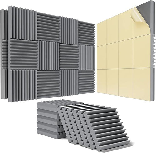 24 Pack Self-Adhesive Acoustic Panels by HEMRLY