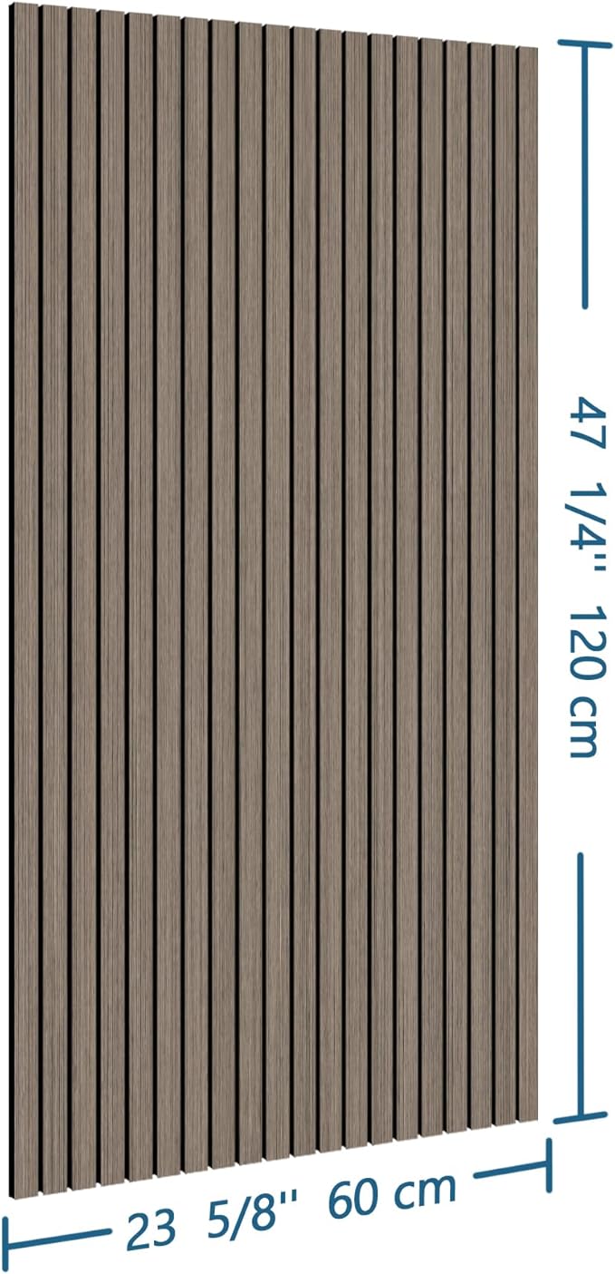 4-Piece Wood Slat Wall Panel for Interior Wall Decor Noise Cancelling 47.2" x - Image 3