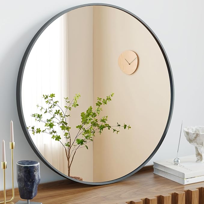 Sweetcrispy 28 Inch Round Wall Mirror by Sweetcrispy