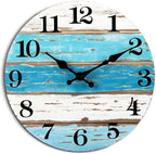 CHYLIN Wall Clock Beach Decor 12 Inch Coastal Nautical Ocean Clocks - Image 2