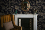 Froluya Black and Gold Wallpaper Peel and Stick Wallpaper 17.7"x590.5" Vintage - Image 8