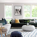 Trendy Newspaper Black Framed Posters Better Late Than Ugly Wall Art Vintage - Image 5