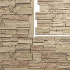 Ekena Millwork 48 5/8"W x 24 3/4"H x 1 1/4"D Cascade Stacked Stone, StoneWall - Image 5