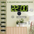 CHKOSDA LED Large Digital Wall Clock, Oversize Digital Clock - Image 3