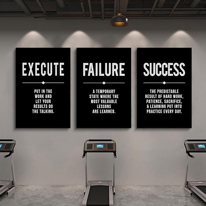 Framed Canvas Wall Art Success Quote, Office Wall Art, Positive Motivational - Image 6