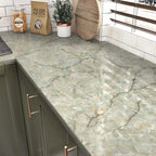 Cyan Glossy Marble Contact Paper Peel and Stick Countertops Self Adhesive - Image 2