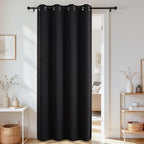 Joydeco Blackout Door Curtain for Doorway Privacy 90 Inches Long, Grommet by JOYDECO