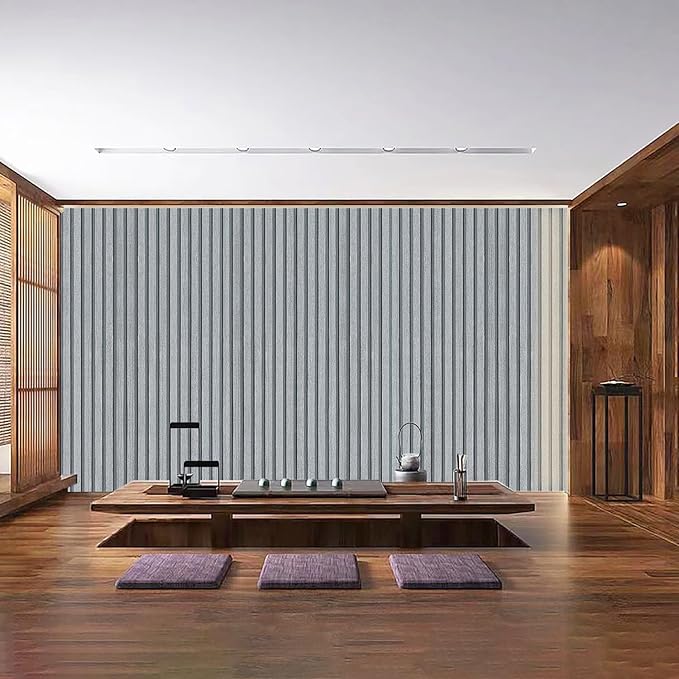 Gray Wood Slat Peel and Stick Wallpaper - Image 6