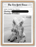 iHery Funny Having A Prevents Wrinkles Framed Trendy Hot Girls NewsPaper Wall by iHery