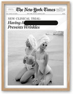 iHery Funny Having A Prevents Wrinkles Framed Trendy Hot Girls NewsPaper Wall by iHery