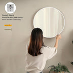Sunniry White Round Mirror 24 inch, 2 Pack White Circle Mirror, Round Bathroom - Image 5