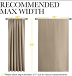 NICETOWN 2 Panels Blackout Curtains, Rod Pocket Thermal Insulated Drapess - Image 4
