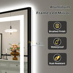 72x32 Inch LED Bathroom Mirror - Image 7
