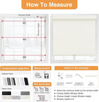 AOSKY No Drill Cordless Blackout Roller Shades - Image 5