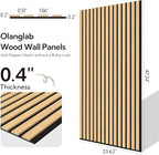 Olanglab Wood Slat Wall Panels 4 Pack, Acoustic Wall Panels, 47.24'' x 23.62" - Image 5
