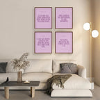 Locomiss Purple Christian Wall Art Decor Posters, Modern Bible Verse Prints - Image 5