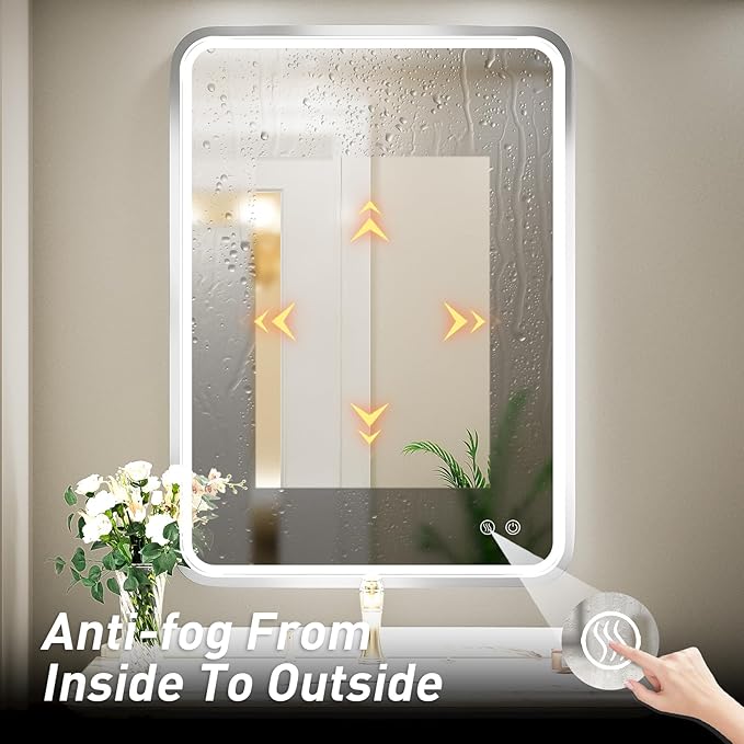 24x36 Inch LED Bathroom Mirror - Image 5