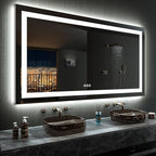 LOAAO 60”X30“ RGB LED Bathroom Mirror by LOAAO