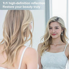 Dewfig Arched White Full Length Mirror, Full Body Mirrors - Image 5