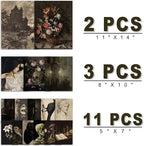 ANERZA 16 PCS Dark Academia Room Decor, Gothic Home Decor, Moody Wall Art Prints - Image 2