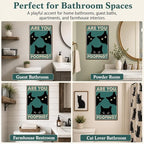 Funny Black Cat Wall Art - Image 6