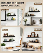 WALI Floating Shelves for Wall, 1 Tier Bathroom Storage Shelf Over Toilet - Image 3