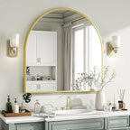 VooBang Wide Arched Wall Mirror, 31 x 32 inch Arch Bathroom Mirror, Wall - Image 2