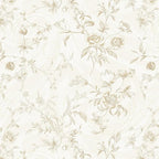 Ismoon Floral Peel and Stick Wallpaper Vintage Beige Stick on Wall Paper French by Ismoon