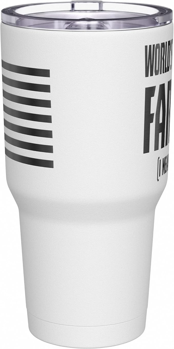 We The People Holsters - World's Greatest Farter - Coffee Tumbler - American Flag Coffee Travel Mug - Engraved Tumbler - Double Insulated Tumbler - 30 oz