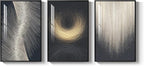 Large Framed Black and Gold Modern Luxury Abstract Wall Art - Image 8