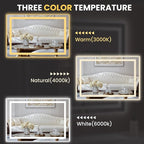 LOAAO 50"x34" LED Bathroom Mirror - Image 5